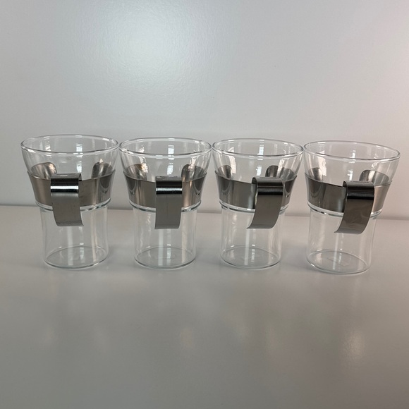 Bodum ASSAM Coffee Glass Set (Metal Handle, 12 oz) - Pack of 4 - Picture 4 of 10